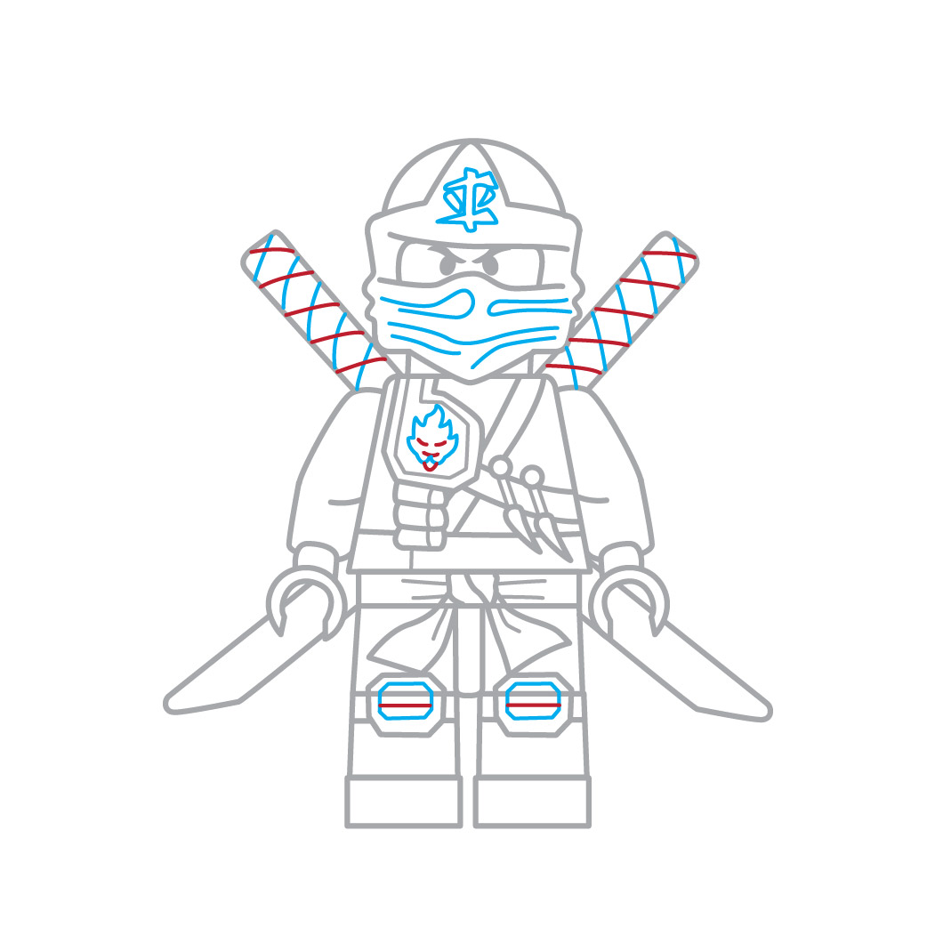 Como desenhar o lego ninja de ninjago 