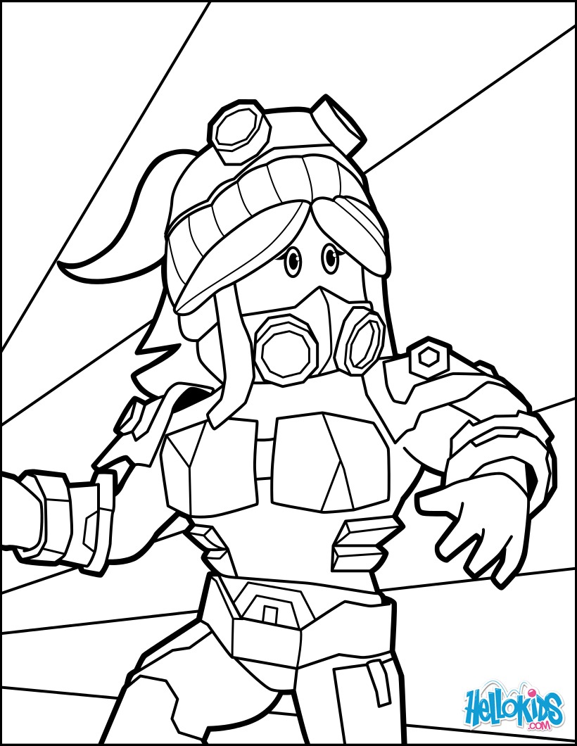 Desenho Para Colorir E Imprimir Roblox