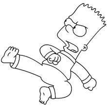 Bart treinando uma luta