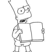 Bart com seu livro