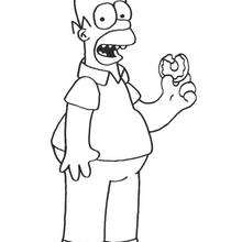 Homer comendo um Donut