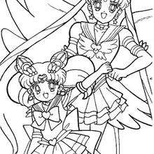 Sailor Moon e Sailor Chibi Moon