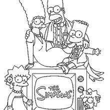 Desenho gratuito de Os Simpsons para descarregar e colorir - Os Simpsons -  Just Color Crianças : Páginas para colorir para crianças