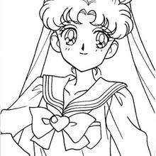 O retrato da linda Sailor Moon