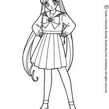 Sailor Moon com seu uniforme