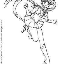 Sailor Moon saltando