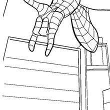 Desenho gratuito do Homem-Aranha para imprimir e colorir