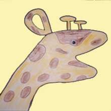 Como desenhar uma girafa com a sua mão