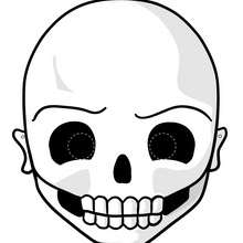 Máscara de um Esqueleto para o Dia das Bruxas