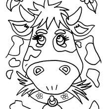 Desenhos para colorir de desenho de uma vaca maluca para colorir