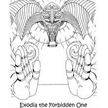 Desenho do Exodia para colorir