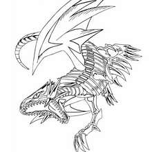 Desenho do poderoso Dragão Branco para colorir online