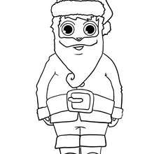 desenho de natal papai noel com saco para colorir 8823159 Vetor no