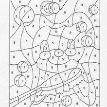 Caderno com Desenhos para Colorir de acordo com números  Páginas de colorir  com animais, Atividades de colorir, Numeros para colorir