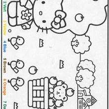 Desenhos da Hello Kitty para colorir - 7 passos