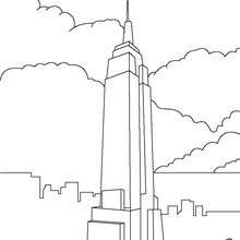 Desenho do Empire State Building para colorir