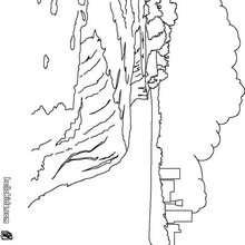 Desenho das Cataratas do Niágara para colorir