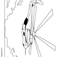 helicóptero, Desenho carro conversível para colorir
