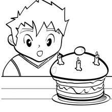 Desenhos para colorir de desenho de um bolo de aniversário de 11 anos para  colorir 