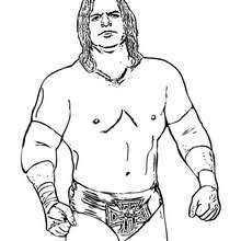 Desenho do lutador de wrestling,Triple H para colorir online