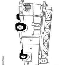 Desenho de um Caminhão de bombeiros para colorir