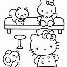 Desenho de Hello Kitty para colorir