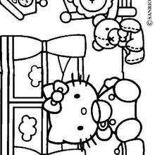 Desenhos para colorir de desenho da hello kitty colorindo ovos de