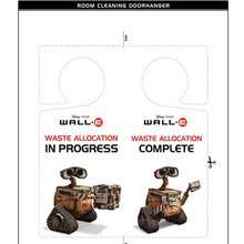 Placa de maçaneta limpeza do WALL E