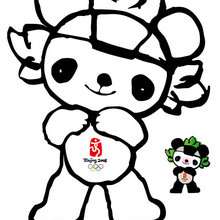 olímpico, Jingjing, mascote das olimpíadas de Beijing 2008