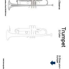 Desenho de um Trompete para colorir