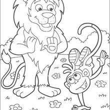 Desenhos para colorir de desenho do macaco botas dançando para colorir  