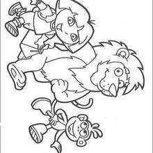 Desenhos para colorir de desenho do macaco botas dançando para colorir  