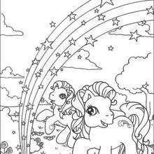 my little pony para colorir 53  Traço de arco-íris, Páginas para colorir,  Pónei