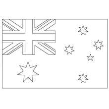 Bandeira da Austrália para colorir e imprimir