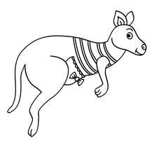 Desenho de um Kanguru  para colorir online