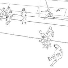 Desenhos para colorir de desenho de um estádio de futebol para