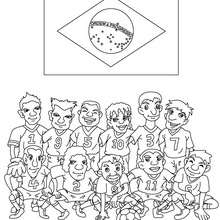 Desenhos para colorir de desenho do time de futebol do brasil para colorir  