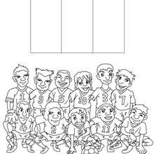 Desenho do time de futebol da Nigéria para colorir
