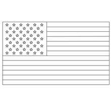 Bandeira dos Estados Unidos para colorir