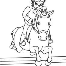 Desenho de Cavalo a saltar para Colorir - Colorir.com