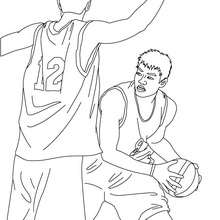 Desenhos de Basquete para colorir - Bora Colorir