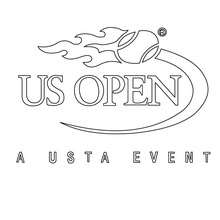 Desenho do torneio US Open dos Estados Unidos para colorir