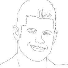 jogos olimpicos, Desenho do grande lutador Evan Bourne para colorir