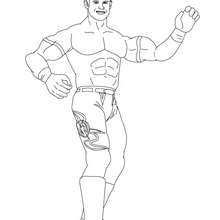 lutador de wrestling, Desenho do grande Evan Bourne para colorir online