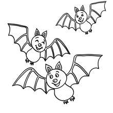 Desenhos para colorir de desenho de um monstro-morcego do halloween para  colorir 