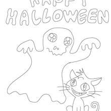 FREE! - Gatos de Halloween para Colorir – Dia das Bruxas