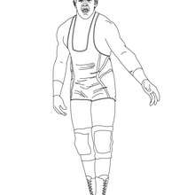 lutador de wrestling, Desenho do guerreiro Jack Swagger para colorir