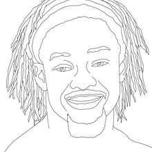 jogos olimpicos, Desenho do Kofi Kingston para colorir