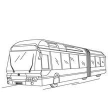 Desenho para colorir de um ônibus
