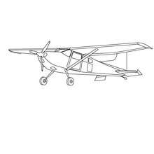 Desenho para colorir de um  Avião da Cessna Aircraft Company